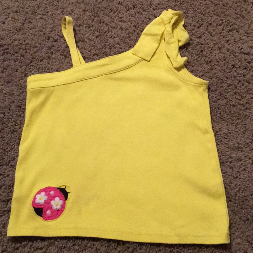 Vintage Gymboree yellow Pretty Lady ladybug top 7